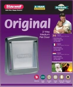 Petsafe 757 Hondenluik - Medium - Zilver/Tranparant -PetSafe Huisdieren Verkoopwinkel 1010x1200