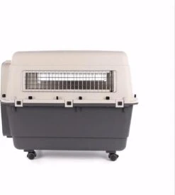 Flamingo - Hondentransportbox Nomad - L - Grijs - 57 X 80 X 60 Cm -PetSafe Huisdieren Verkoopwinkel 1073x1200