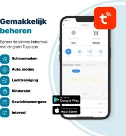 BOME Automatische Kattenbak - Zelfreinigende Kattenbak - Met App En Touchscreen - 65L -PetSafe Huisdieren Verkoopwinkel 1105x1200 1