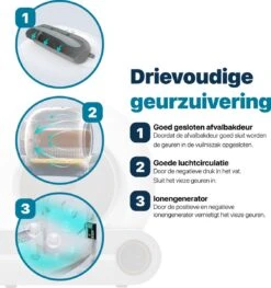 BOME Automatische Kattenbak - Zelfreinigende Kattenbak - Met App En Touchscreen - 65L -PetSafe Huisdieren Verkoopwinkel 1128x1200 3