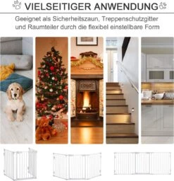 PawHut Afschermhek Voor Honden Veiligheidshek Hondenhek 3 Elementen Kunststof Wit D06-100V01 -PetSafe Huisdieren Verkoopwinkel 1160x1200 3