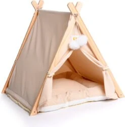 Dogs&Co Tippi Tent Voor Katten Of Kleine Honden Ecru -PetSafe Huisdieren Verkoopwinkel 1181x1200