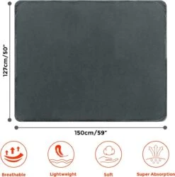 Hondendeken, Fleece, Waterdicht, Wasbaar, Hondenmat, Huisdier, Warme Zachte Deken Voor Hondendeken, Kattendeken, Deken Voor Katten En Honden, Waterdichte Deken Voor Bank, Bed, 150 X 127 Cm -PetSafe Huisdieren Verkoopwinkel 1185x1200 3