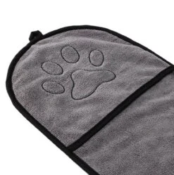 N4dogs – Hondenhanddoek – Honden Handdoek – Microvezel Handdoek – Handdoek Hond – Droogdoek Hond – Dierendeken – Sterk Absorberend – Handdoek Met Zakken - Grijs - 66 X 23 Cm -PetSafe Huisdieren Verkoopwinkel 1189x1200 1