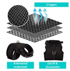 Zootic Kattentuigje Met Leiband Riem Kattenharnas Zwart Maat M Kat & Kitten - Halsomvang 20 Tot 26cm - Borstomvang 30 Tot 34cm -PetSafe Huisdieren Verkoopwinkel 1193x1200