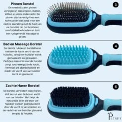 Petsify - Dierenborstel - Professionele 5 In 1 Hondenborstel - Voor Hond En Kat - Tweezijdig - Hondenkam - Kattenborstel - Kattenkam -PetSafe Huisdieren Verkoopwinkel 1198x1200