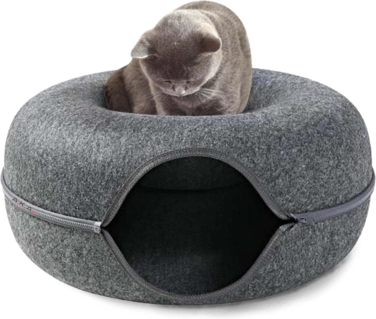 Merkloos A.K.A. Kattentunnel En Kattenmand In-1 – Kattenspeelgoed Speeltunnel Kattenhuis – Kattenhol Rond Kattenspeeltjes - Cat Cave Donut - Antraciet Vilt 1 Merkloos A.K.A. Kattentunnel En Kattenmand In-1 – Kattenspeelgoed Speeltunnel Kattenhuis – Kattenhol Rond Kattenspeeltjes - Cat Cave Donut - Antraciet Vilt