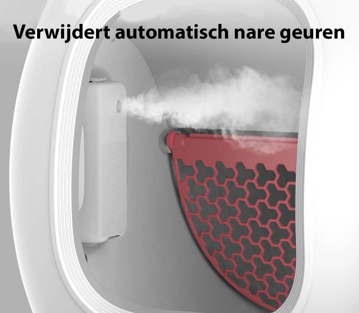 PETKIT® Pura MAX – Automatische Kattenbak – Elektrisch – Kattenbak Zelfreinigend – Bedienen Via De App 10 PETKIT® Pura MAX – Automatische Kattenbak – Elektrisch – Kattenbak Zelfreinigend – Bedienen Via De App - Afbeelding 10