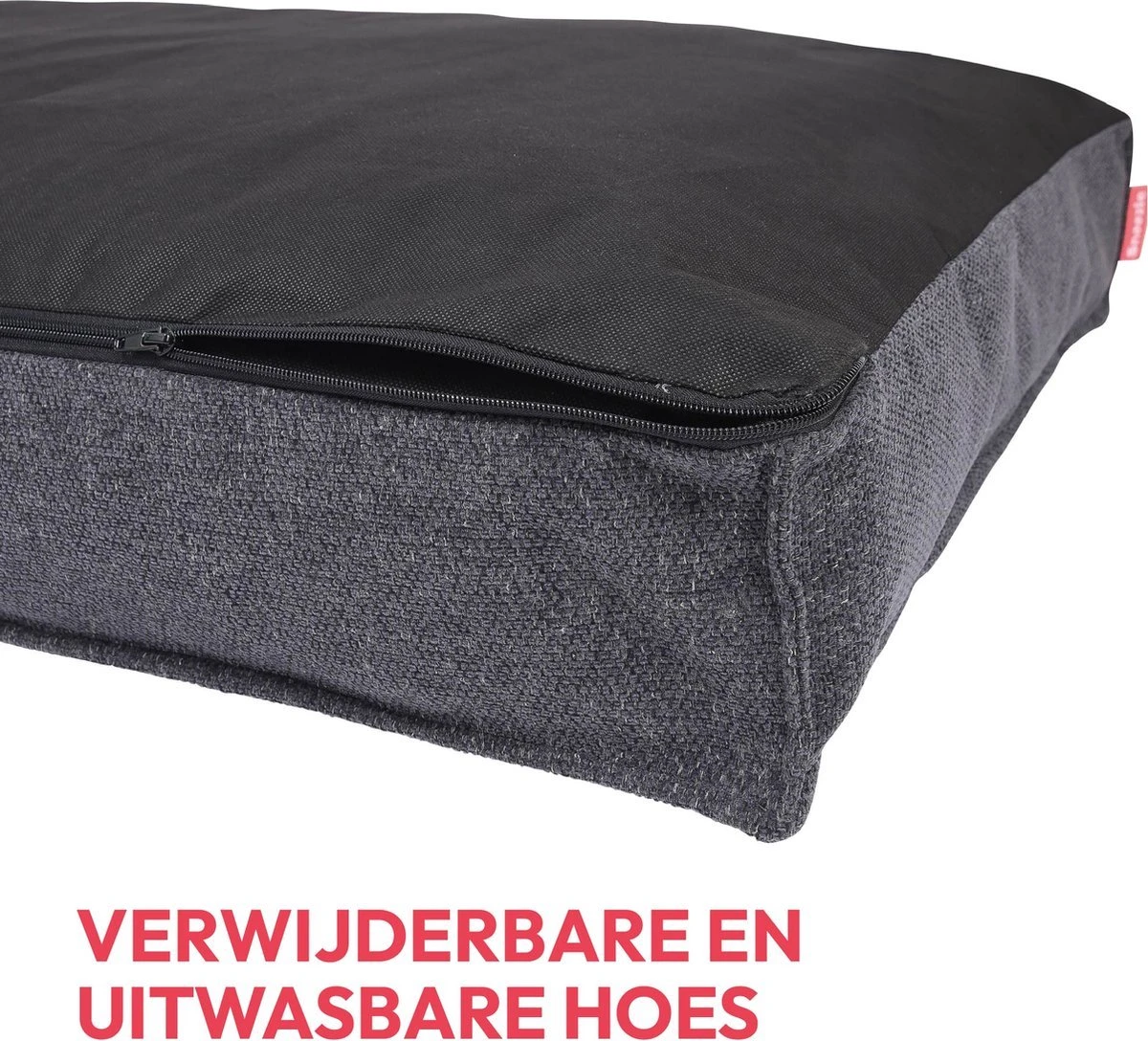 Snoozle Orthopedische Hondenmand - Zacht En Luxe Hondenkussen - Hondenbed - Wasbaar - Hondenmanden - 100 X 70 Cm - Stormy Grey 3 Snoozle Orthopedische Hondenmand - Zacht En Luxe Hondenkussen - Hondenbed - Wasbaar - Hondenmanden - 100 X 70 Cm - Stormy Grey - Afbeelding 3