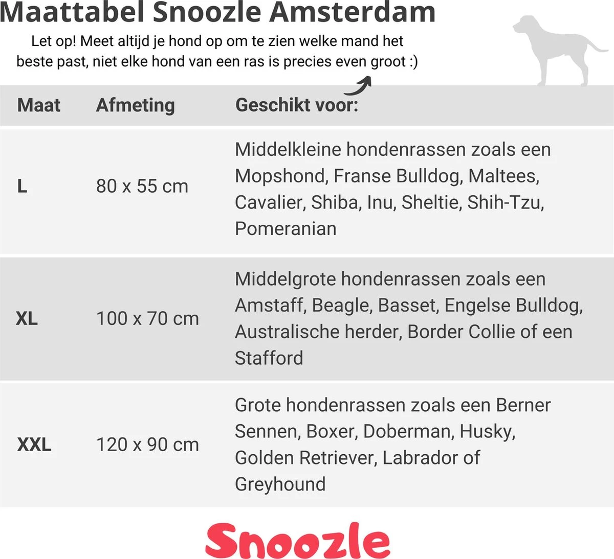 Snoozle Orthopedische Hondenmand - Zacht En Luxe Hondenkussen - Hondenbed - Wasbaar - Hondenmanden - 100 X 70 Cm - Stormy Grey 4 Snoozle Orthopedische Hondenmand - Zacht En Luxe Hondenkussen - Hondenbed - Wasbaar - Hondenmanden - 100 X 70 Cm - Stormy Grey - Afbeelding 4