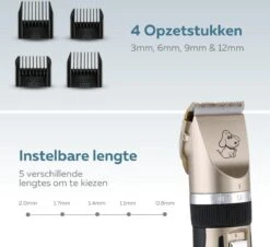 BYER Professionele Dieren Tondeuse Set - Voor Huisdieren Katten & Honden - Draadloos - Oplaadbare Pet Trimmer - Dog Tondeuze Clipper - 5 Standen & Vier Opzetkammen - Low Noise 11 BYER Professionele Dieren Tondeuse Set - Voor Huisdieren Katten & Honden - Draadloos - Oplaadbare Pet Trimmer - Dog Tondeuze Clipper - 5 Standen & Vier Opzetkammen - Low Noise -PetSafe Huisdieren Verkoopwinkel 1200x1096 3