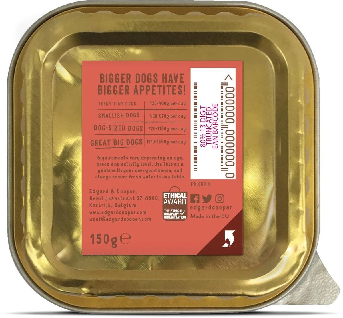 11x Edgard & Cooper Kuipje Vers Vlees Senior Hondenvoer Kip - Zalm 150 Gr 7 11x Edgard & Cooper Kuipje Vers Vlees Senior Hondenvoer Kip - Zalm 150 Gr - Afbeelding 7