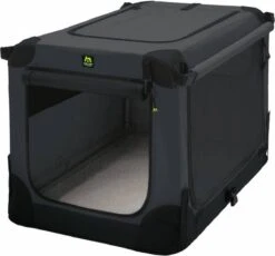 Maelson Soft Kennel - Robuuste Hondenbench Van Zacht Materiaal - Opvouwbare Kennel Met Stevig Stalen Binnenframe - Zwart/antraciet - XXS / XS / S / M / L / XL / XXL - 72 S -PetSafe Huisdieren Verkoopwinkel 1200x1117