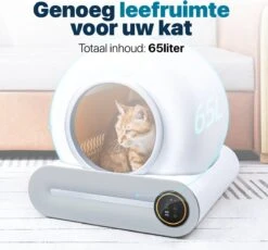 BOME Automatische Kattenbak - Zelfreinigende Kattenbak - Met App En Touchscreen - 65L -PetSafe Huisdieren Verkoopwinkel 1200x1117 3