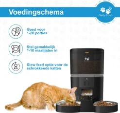 Pretty Paws QQ003 - Wifi Voermachine - Dubbele Voerbakjes - Zwart - Kat - 6L -PetSafe Huisdieren Verkoopwinkel 1200x1124 2