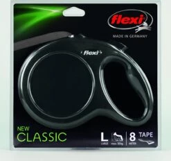 Flexi Rollijn New Classic Tape Large 8 M - Hondenriem - Zwart Tot 50kg -PetSafe Huisdieren Verkoopwinkel 1200x1129