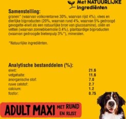 Pedigree Maxi Adult Honden Droogvoer - Rund - 15 Kg -PetSafe Huisdieren Verkoopwinkel 1200x1134 1