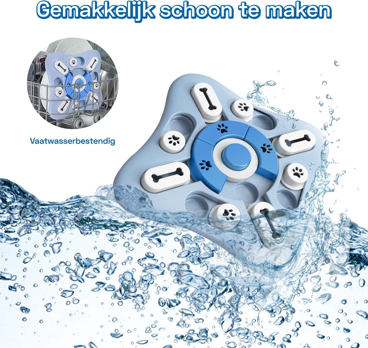 Honden Speelgoed Intelligentie – Hondenpuzzel - Interactieve Training – Voorkomt Verveling – 16 Vakjes – 11 Verplaatsbare Schuifjes - Denkspelletjes Voor Honden - Anti Schrokbak Hond – LumifyMe 4 Honden Speelgoed Intelligentie – Hondenpuzzel - Interactieve Training – Voorkomt Verveling – 16 Vakjes – 11 Verplaatsbare Schuifjes - Denkspelletjes Voor Honden - Anti Schrokbak Hond – LumifyMe - Afbeelding 4