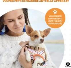 Vulpes Pets® Ultrasone Anti Blaf Apparaat – 3-in-1 Anti Blaf Apparaat Pro - Diervriendelijk & Zonder Schok - Alternatief Anti Blafband - Voor Kleine & Grote Honden - Audio - Flashlight - USB-Oplaadbaar -PetSafe Huisdieren Verkoopwinkel 1200x1151 1