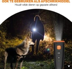 Vulpes Pets® Ultrasone Anti Blaf Apparaat – 3-in-1 Anti Blaf Apparaat Pro - Diervriendelijk & Zonder Schok - Alternatief Anti Blafband - Voor Kleine & Grote Honden - Audio - Flashlight - USB-Oplaadbaar -PetSafe Huisdieren Verkoopwinkel 1200x1153 5