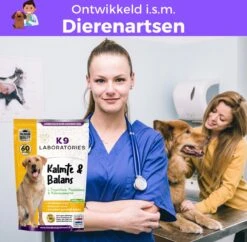 K9 Laboratories Kalmte & Balans - Hond - 60 Stuks - Bij Stress, Angst En Agressie - Ashwagandha - L-tryptofaan - Passiebloem - Valeriaanwortel - Lavendel -PetSafe Huisdieren Verkoopwinkel 1200x1176 2