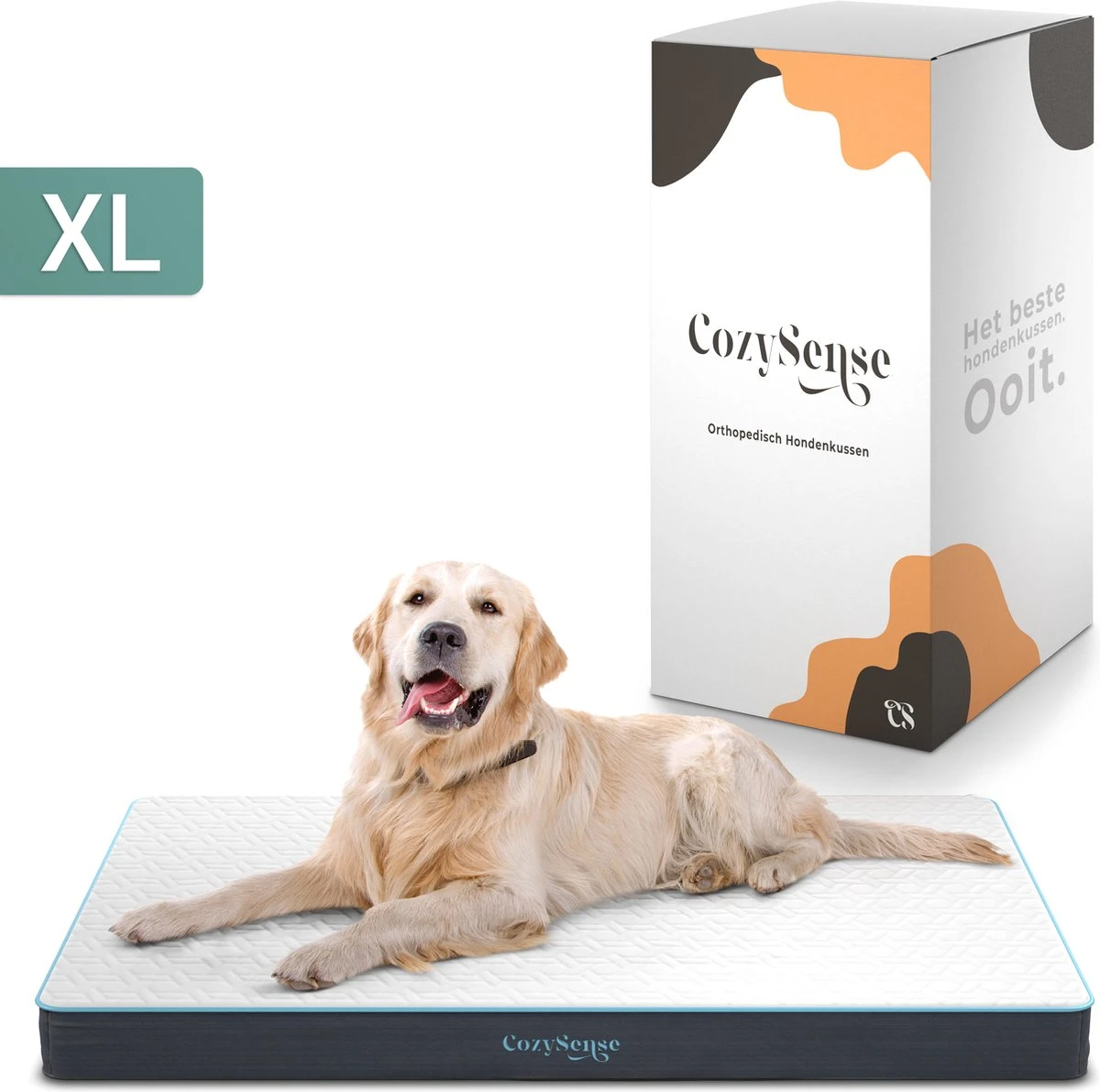 CozySense® - Orthopedisch Hondenkussen - Hondenkussen 100 X 70 Cm - Geschikt Als Benchkussen & Hondenbed - Hondenkussen Bank - Traagschuim - Waterdicht - Wasbare Hoes - Maat XL 1 CozySense® - Orthopedisch Hondenkussen - Hondenkussen 100 X 70 Cm - Geschikt Als Benchkussen & Hondenbed - Hondenkussen Bank - Traagschuim - Waterdicht - Wasbare Hoes - Maat XL