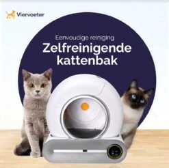 Viervoeter™ Kattenbak Zelfreinigend – Automatische Kattenbak – Zelfreinigende Kattenbak – Anti-geur – 53x58x55cm – Bedienen Via App – 65 Liter -PetSafe Huisdieren Verkoopwinkel 1200x1196 6