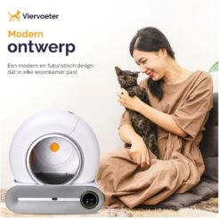 Viervoeter™ Kattenbak Zelfreinigend – Automatische Kattenbak – Zelfreinigende Kattenbak – Anti-geur – 53x58x55cm – Bedienen Via App – 65 Liter -PetSafe Huisdieren Verkoopwinkel 1200x1197 9