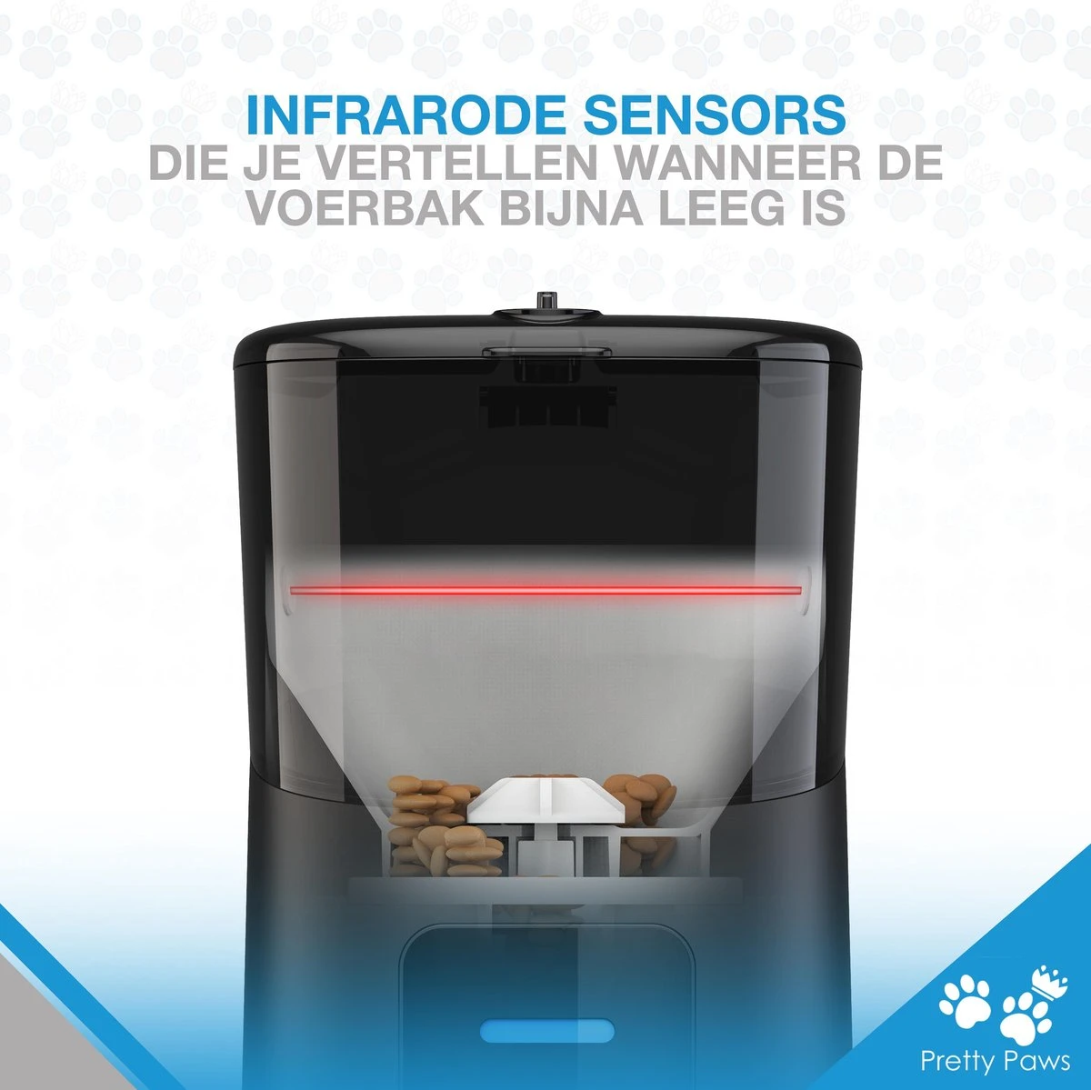 Pretty Paws PP005 Wifi Voerautomaat Zwart - Automatische Voerbak - Slimme Voerautomaat Met App - Instelbaar Voedingsschema - WIFI 3 Pretty Paws PP005 Wifi Voerautomaat Zwart - Automatische Voerbak - Slimme Voerautomaat Met App - Instelbaar Voedingsschema - WIFI - Afbeelding 3