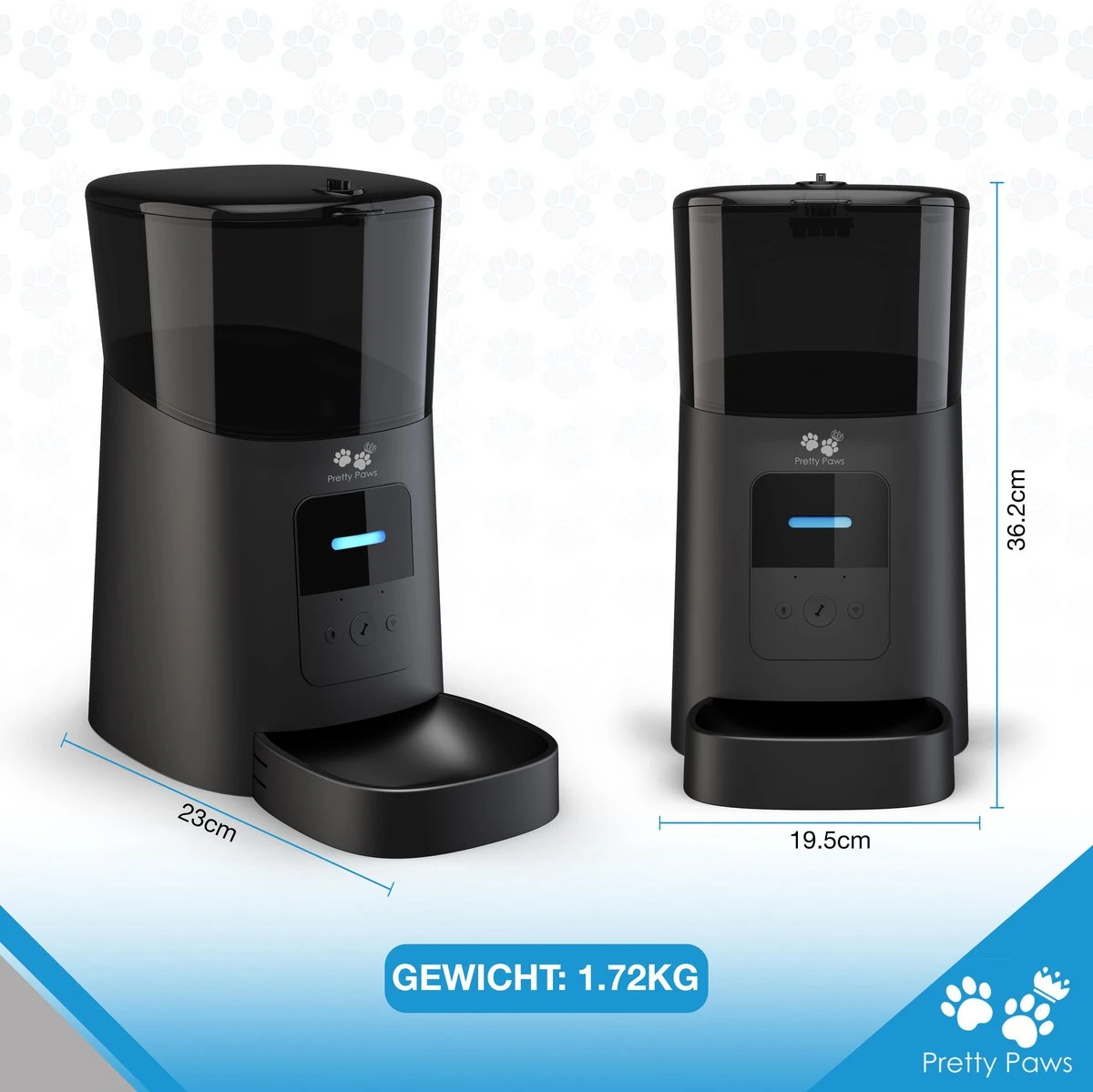 Pretty Paws PP005 Wifi Voerautomaat Zwart - Automatische Voerbak - Slimme Voerautomaat Met App - Instelbaar Voedingsschema - WIFI 11 Pretty Paws PP005 Wifi Voerautomaat Zwart - Automatische Voerbak - Slimme Voerautomaat Met App - Instelbaar Voedingsschema - WIFI - Afbeelding 11