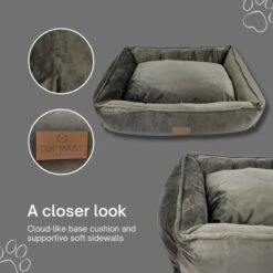 Topmast Soft Velours - Hondenmand - 75 X 58 Cm - L - Grijs - Hondenbed - Hondenkussen - Luxe Hondenmanden - Machinewasbaar Binnenkussen 8 Topmast Soft Velours - Hondenmand - 75 X 58 Cm - L - Grijs - Hondenbed - Hondenkussen - Luxe Hondenmanden - Machinewasbaar Binnenkussen -PetSafe Huisdieren Verkoopwinkel 1200x1200 145