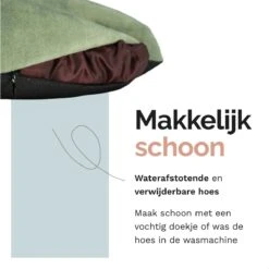 Rexproduct Hondenkussen - Hondenmand - Hondenbed Met Rits En Wasbaar - Manden & Kussens 90 X 110 CM - 0 Tot 80 Kg - SoftPet Groen -PetSafe Huisdieren Verkoopwinkel 1200x1200 188