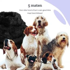All 4 Pets Supply® Hondenmand Donut - Maat XL - Geschikt Voor Honden Tot 100 Cm - Hondenkussen - Zwart -PetSafe Huisdieren Verkoopwinkel 1200x1200 218