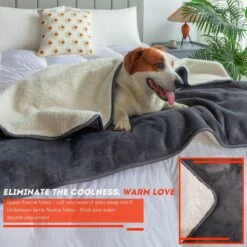 Hondendeken, Fleece, Waterdicht, Wasbaar, Hondenmat, Huisdier, Warme Zachte Deken Voor Hondendeken, Kattendeken, Deken Voor Katten En Honden, Waterdichte Deken Voor Bank, Bed, 150 X 127 Cm -PetSafe Huisdieren Verkoopwinkel 1200x1200 242