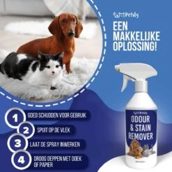 Petsly Odour & Stain Remover - Geurverwijderaars - Urine Vlekken Verwijderen Urinegeur Verwijderen Met Plantaardige Enzymen - 1L -PetSafe Huisdieren Verkoopwinkel 1200x1200 40