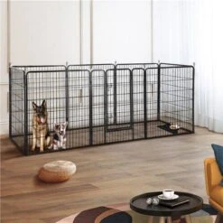 Merkloos Topmast Premium Puppyren - 120 Cm Hoog - 640 Cm Omtrek - Hondenren - Hondenhok - Zwart -PetSafe Huisdieren Verkoopwinkel 1200x1200 428