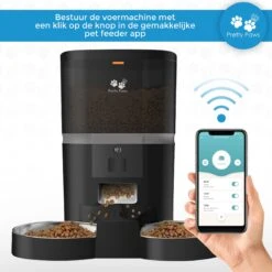 Pretty Paws QQ003 - Wifi Voermachine - Dubbele Voerbakjes - Zwart - Kat - 6L -PetSafe Huisdieren Verkoopwinkel 1200x1200 453
