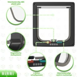 Rirri Kattenluik Met Tunnel - 4 Vergrendelingsstanden - Weersbestendig - Binnen En Buiten - Maat M - Zwart - 19 X 20 Cm 11 Rirri Kattenluik Met Tunnel - 4 Vergrendelingsstanden - Weersbestendig - Binnen En Buiten - Maat M - Zwart - 19 X 20 Cm -PetSafe Huisdieren Verkoopwinkel 1200x1200 539
