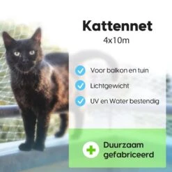 Kattennet Voor Balkon 4 X 10 M - Kattennet - Katten Gaas - Zwart -PetSafe Huisdieren Verkoopwinkel 1200x1200 554