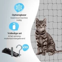 Kattennet Voor Balkon 4 X 10 M - Kattennet - Katten Gaas - Zwart -PetSafe Huisdieren Verkoopwinkel 1200x1200 557