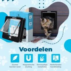 Skipoo Kattenluik Met Tunnel - Weerbestendig - Grote Kat - 4 Vergrendelingsstanden - Zwart -PetSafe Huisdieren Verkoopwinkel 1200x1200 564