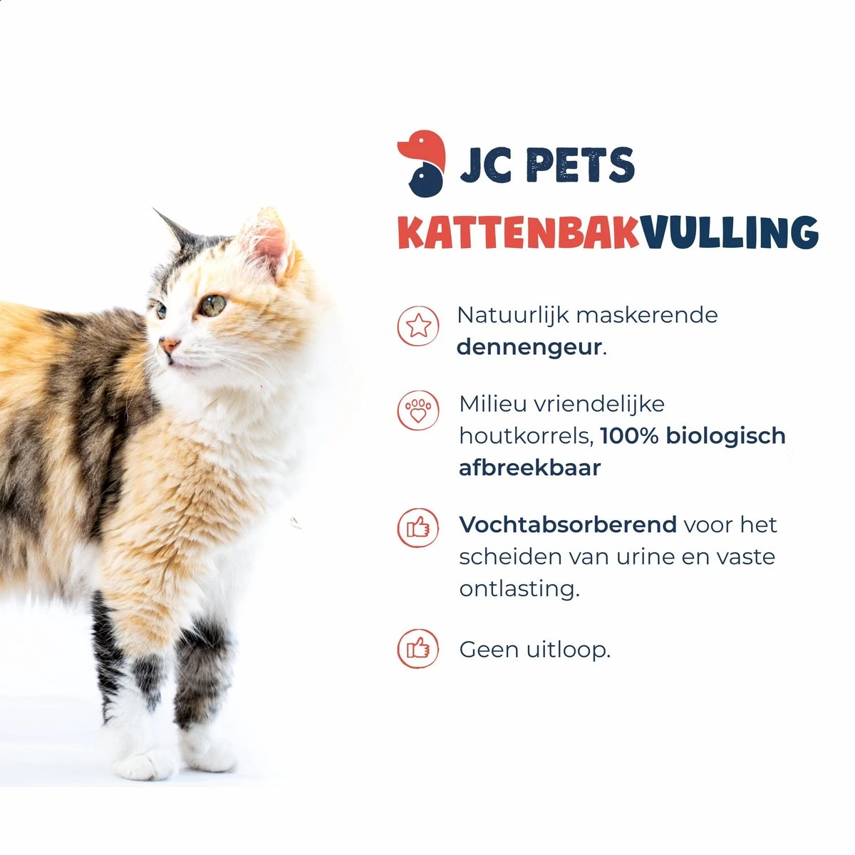 JC Pets Kattenbakvulling - 2 Zakken Houtkorrels X 16 L (32 L - 20 KG) 4 JC Pets Kattenbakvulling - 2 Zakken Houtkorrels X 16 L (32 L - 20 KG) - Afbeelding 4