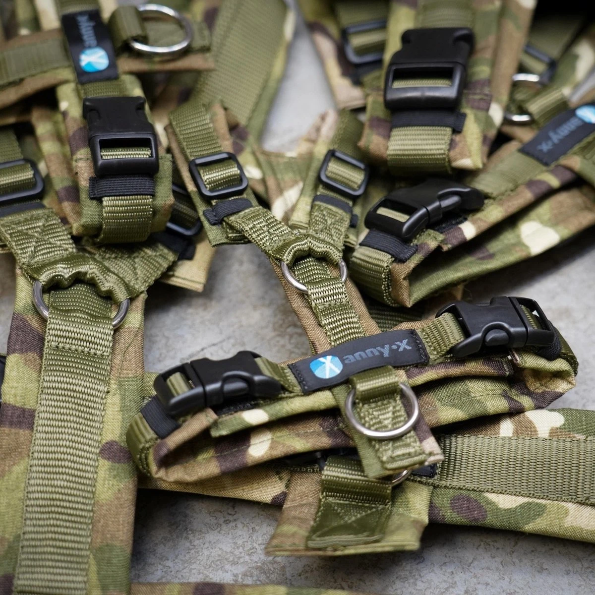 AnnyX Hondentuig - FUN - LIMTED EDITION - Speurtuig - Camouflage - Legergroen - Maat S - Borstomvang 52-64cm - Gewicht Hond 9 -19 Kg - My K9 2 AnnyX Hondentuig - FUN - LIMTED EDITION - Speurtuig - Camouflage - Legergroen - Maat S - Borstomvang 52-64cm - Gewicht Hond 9 -19 Kg - My K9 - Afbeelding 2