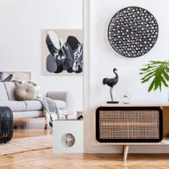 Relaxdays Kattenbak Ombouw - Met Zitkussen - Kattenhuis Wit - Kattenmeubel - Kattenkast -PetSafe Huisdieren Verkoopwinkel 1200x1200 611