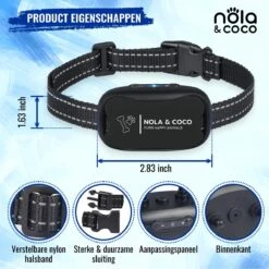 Nola & Coco® Oplaadbare Anti Blafband - 4 Kleuren - Zonder Schok - Waterdichte Diervriendelijke Blaf Halsband - Opvoedingshalsband - Voor Grote En Kleine Honden - Lichte Vibratie En Geluid - 3 Tot 60kg -PetSafe Huisdieren Verkoopwinkel 1200x1200 75