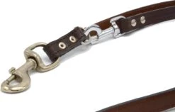 Verstelbare Trainingslijn Leer - 2 Meter - Bruin - Politielijn - Hondenriem - Hoge Kwaliteit Leer - Trainingslijn - Ambachtelijk Gemaakt In Portugal -PetSafe Huisdieren Verkoopwinkel 1200x768 1