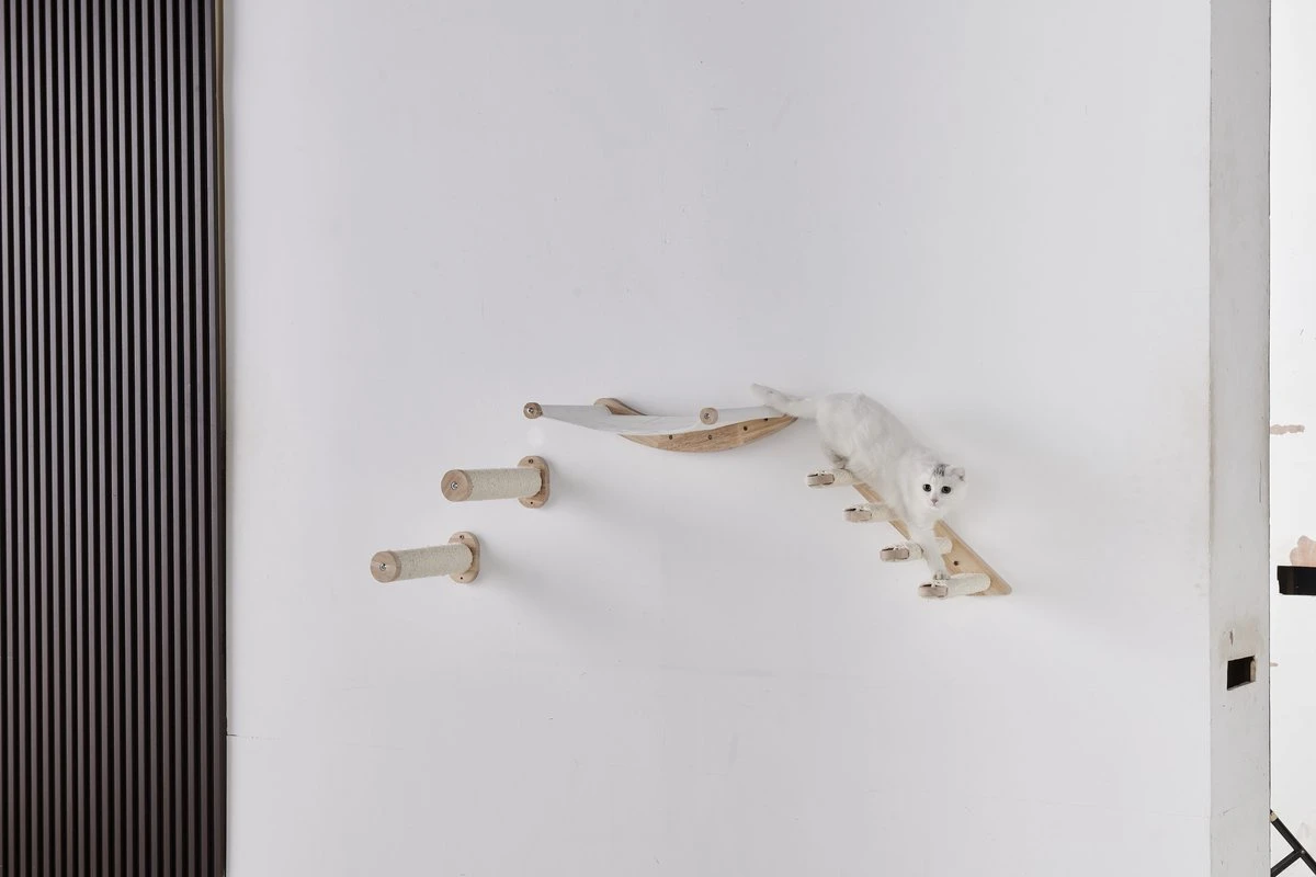 Klimmuur Kat XXL Editie - Krabpaal - Katten Klimmuur - Katten Klim Wand - Met Hangmat 4 Klimmuur Kat XXL Editie - Krabpaal - Katten Klimmuur - Katten Klim Wand - Met Hangmat - Afbeelding 4