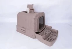 Adori Kattentoiltet Rattan Taupe - Kattenbakken - 69x42x41 Cm -PetSafe Huisdieren Verkoopwinkel 1200x817 1