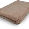 Vetbed Effen Lichtbruin - Antislip Hondenmat - 2 Stuks - 75 X 50 Cm - Benchmat - Hondenkleed - Voor Honden - Machine Wasbaar