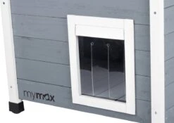 MyMax Kattenhuis - Hout - Openslaand Bitumen Dak - Kattenhuis Voor Buiten - Kattenhok - Kattenhuisje Hout - Grijs - 57*45*43CM 11 MyMax Kattenhuis - Hout - Openslaand Bitumen Dak - Kattenhuis Voor Buiten - Kattenhok - Kattenhuisje Hout - Grijs - 57*45*43CM -PetSafe Huisdieren Verkoopwinkel 1200x850 3